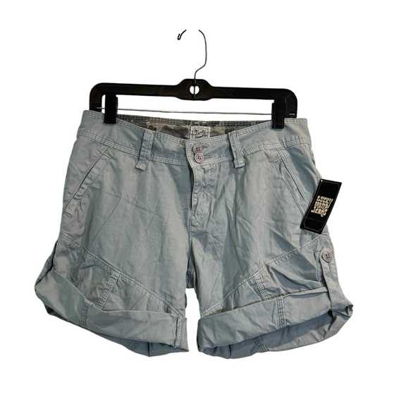 Lucky Brand Pants - NWT Lucky Brand Jeans Women's Light Blue Cargo Shorts Roll Up Legs Size 6/28